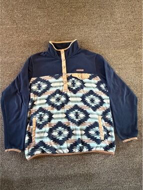 Cinch Men's Large Aztec Fleece Snap Pullover Western